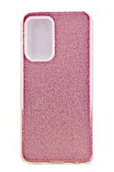 Etui brokatowe Shc do Samsung Galaxy A02s różowy