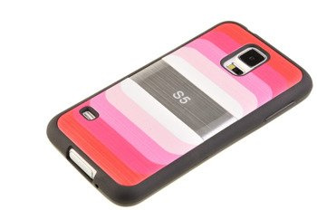 Etui silikonowe Blun Rainbow do SAMSUNG GALAXY S5 / S5 Neo czerwony