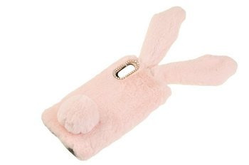 Etui z futerkiem króliczek do Xiaomi Redmi 9A / 9AT różowy