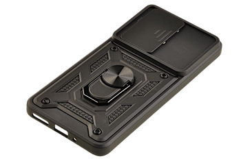 Pancerne etui Armor z osłoną aparatów do Motorola Moto G86 czarny