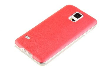 Etui silikonowe Skin do SAMSUNG GALAXY S5 / S5 Neo czerwony