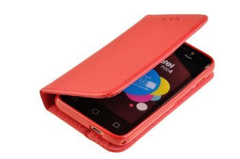 Etui Smart W3 do ALCATEL PIXI 4 4.0 / ORANGE RISE 31 czerwony