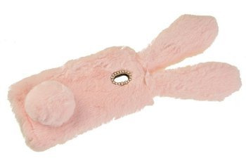 Etui z futerkiem króliczek do Xiaomi Redmi 8A różowy