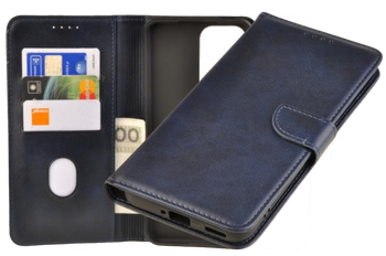 Etui portfel Wallet do Oppo Reno 12 5G granatowy