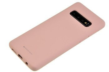 Etui Mercury Goospery Silicone do Samsung Galaxy S10+ / S10 Plus różowy