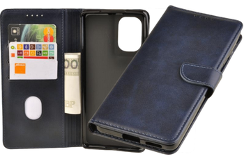 Etui portfel Wallet do Motorola Moto G85 5G granatowy