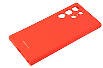 Etui Mercury Goospery Silicone do Samsung Galaxy S23 Ultra czerwony