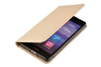 Etui Smart W2 do HUAWEI P8 Lite złoty