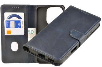 Etui portfel Wallet do Honor 400 Lite granatowy