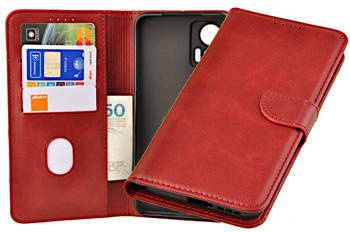 Etui portfel Wallet do Motorola Edge 30 Neo 5G czerwony