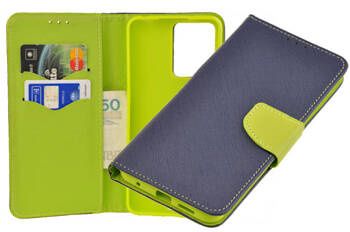 Etui portfel Fancy Case do Xiaomi Redmi Note 12 4G niebieski