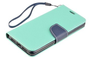 Etui portfel Fancy Case do HUAWEI P20 miętowy