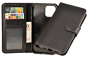 Etui portfel Cartera Book do Apple iPhone 13 / 13 Pro czarny