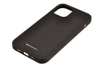 Etui Mercury Goospery Silicone do Apple iPhone 12 / 12 Pro czarny