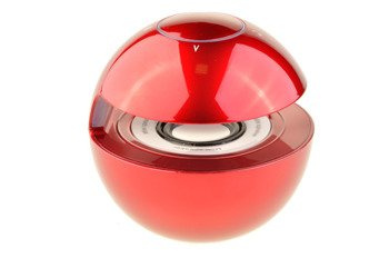 Głośnik Bezprzewodowy Bluetooth Led MP3 microSD AUX czerwony