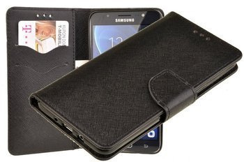Etui portfel Fancy Case do Samsung Galaxy J7 2016 czarny