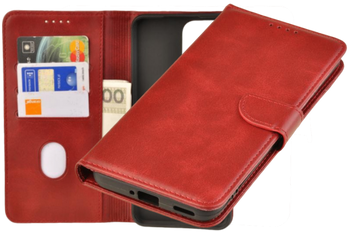 Etui portfel Wallet do Oppo Reno 12 5G czerwony