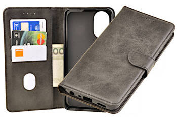 Etui portfel Wallet do Oppo A18 / A38 4G czarny