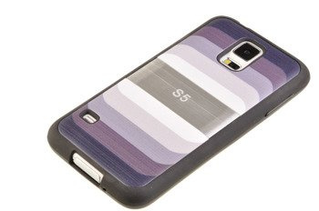 Etui silikonowe Blun Rainbow do SAMSUNG GALAXY S5 / S5 Neo czarny