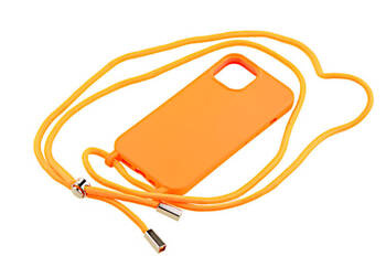 Etui ze sznurkiem RCK do Apple iPhone 14 pomarańczowy