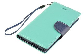 Etui portfel Fancy Case do SONY XPERIA M2 miętowy