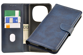 Etui portfel Wallet do Xiaomi Redmi Note 15 5G granatowy