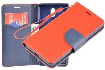 Etui portfel Fancy Case do Nokia 1+ / 1 Plus czerwony