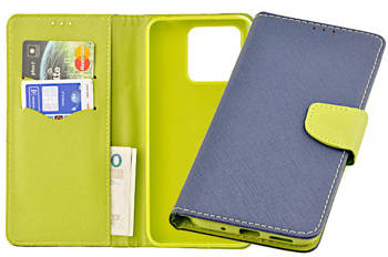 Etui portfel Fancy Case do Xiaomi Redmi 10C niebieski