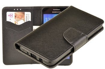 Etui portfel Fancy Case do Samsung Galaxy A3 2015 czarny
