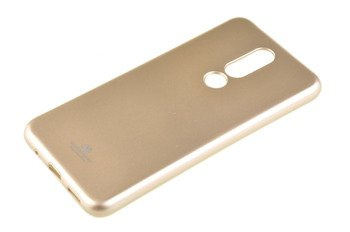 Etui Mercury Goospery Jelly Case do NOKIA 5.1 + / NOKIA 5.1 Plus złoty
