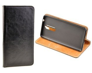 Skórzane Etui Book Cover do NOKIA 8 czarny