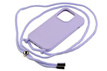 Etui ze sznurkiem RCK do Apple iPhone 14 Pro fioletowy