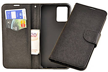 Etui portfel Fancy Case do Vivo Y21s / Y33s / Y21 czarny