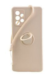 Etui Pastel Ring do Samsung Galaxy A72 szary