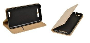 Etui Smart W2 do ZTE Blade A612 złoty