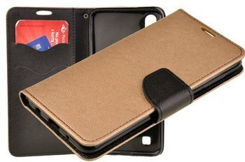 Etui portfel Fancy Case do SAMSUNG GALAXY A10 A105 złoty