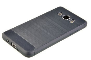 Wytrzymałe etui Back Case Carbon do SAMSUNG GALAXY J5 2016 J510 szary