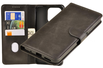 Etui portfel Wallet do Motorola Moto G15 / G15 Power czarny