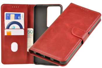 Etui portfel Wallet do Realme C71 czerwony