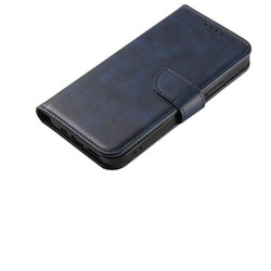 Skórzane etui pokrowiec z klapką do Samsung Galaxy A32  niebieski