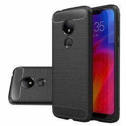 Pancerne etui Back Case Carbon do Motorola G7 Power czarny