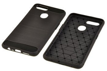 Wytrzymałe etui Back Case Carbon do Oppo A12 / A7 2018 czarny