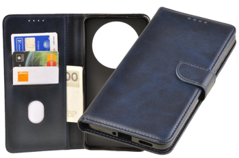 Etui portfel Wallet do Oppo Reno 12F granatowy