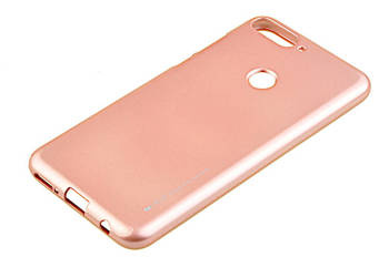 Etui Mercury Goospery iJelly Case do  Huawei Y7 2018 / Y7 Prime 2018 / Enjoy 8/ Honor 7C różowo złoty