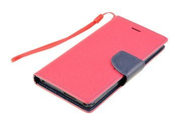 Etui portfel Fancy Case do SONY XPERIA M2 różowy