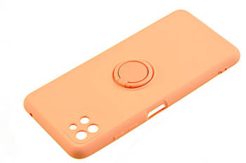 Etui Pastel Ring do Samsung Galaxy A22 5G pomarańczowy