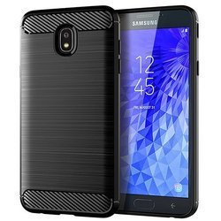 Wytrzymałe etui Back Case Carbon do Samsung Galaxy J7 2017 czarny
