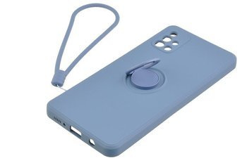 Etui Pastel Ring do Samsung Galaxy A51 niebieski