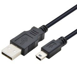 Kabel Usb - Mini Usb  3m TB. Nawigacje ładowanie. Czarny