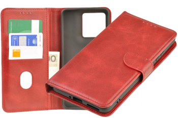 Etui portfel Wallet do Motorola Edge 70 czerwony